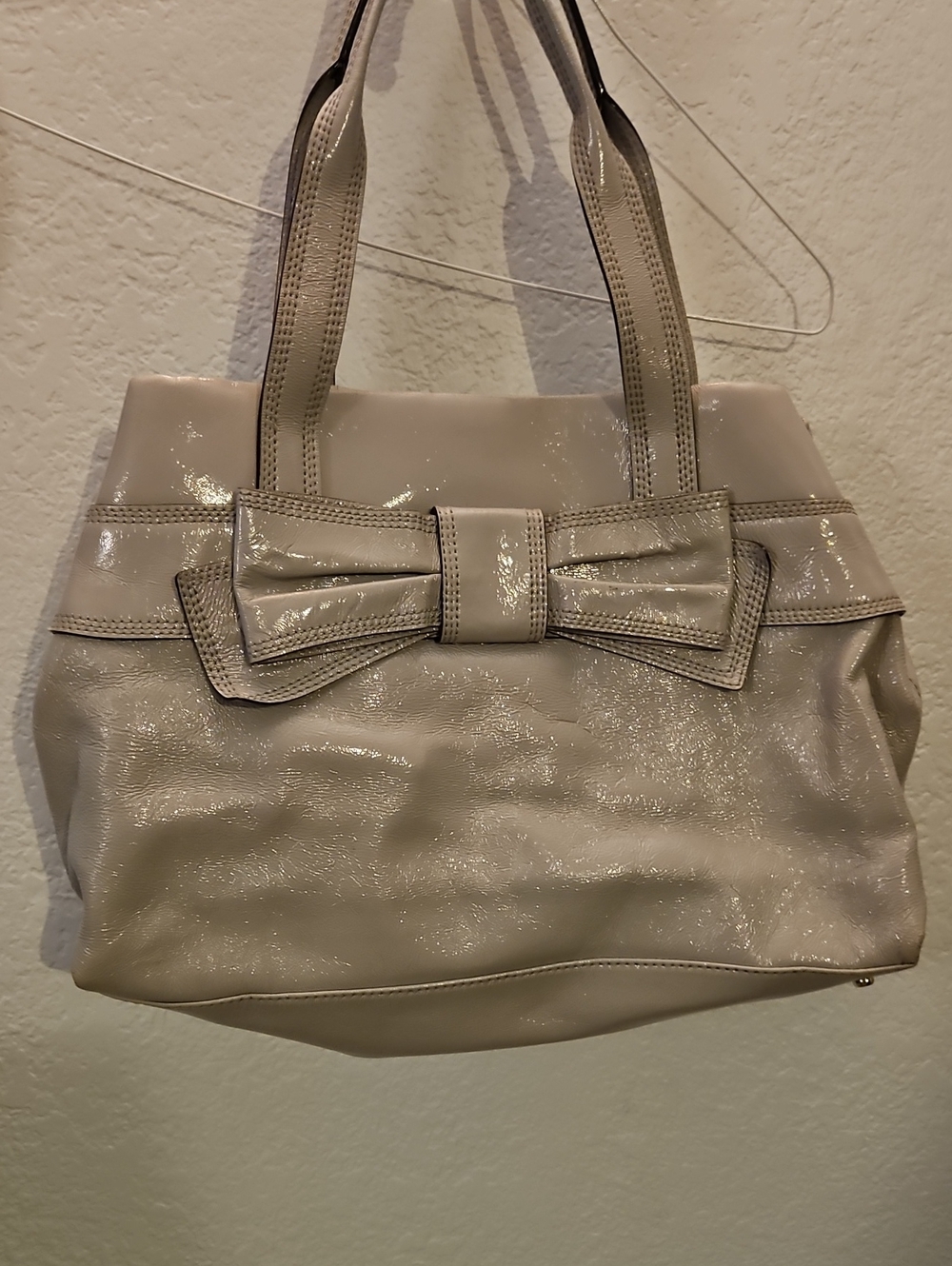 Kate Spade Bow Accent Patent Tote Handbag